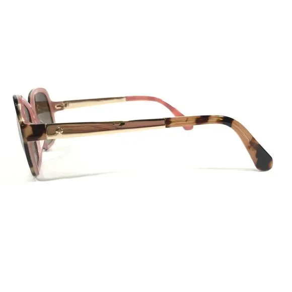 Kate Spade Sunglasses ANNJANETTE/S 0T4LA Gold Pink Tortoise Frames Brown Lens - Picture 5 of 11